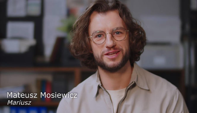 M jak miłość kulisy serialu. Mariusz (Mateusz Mosiewicz)