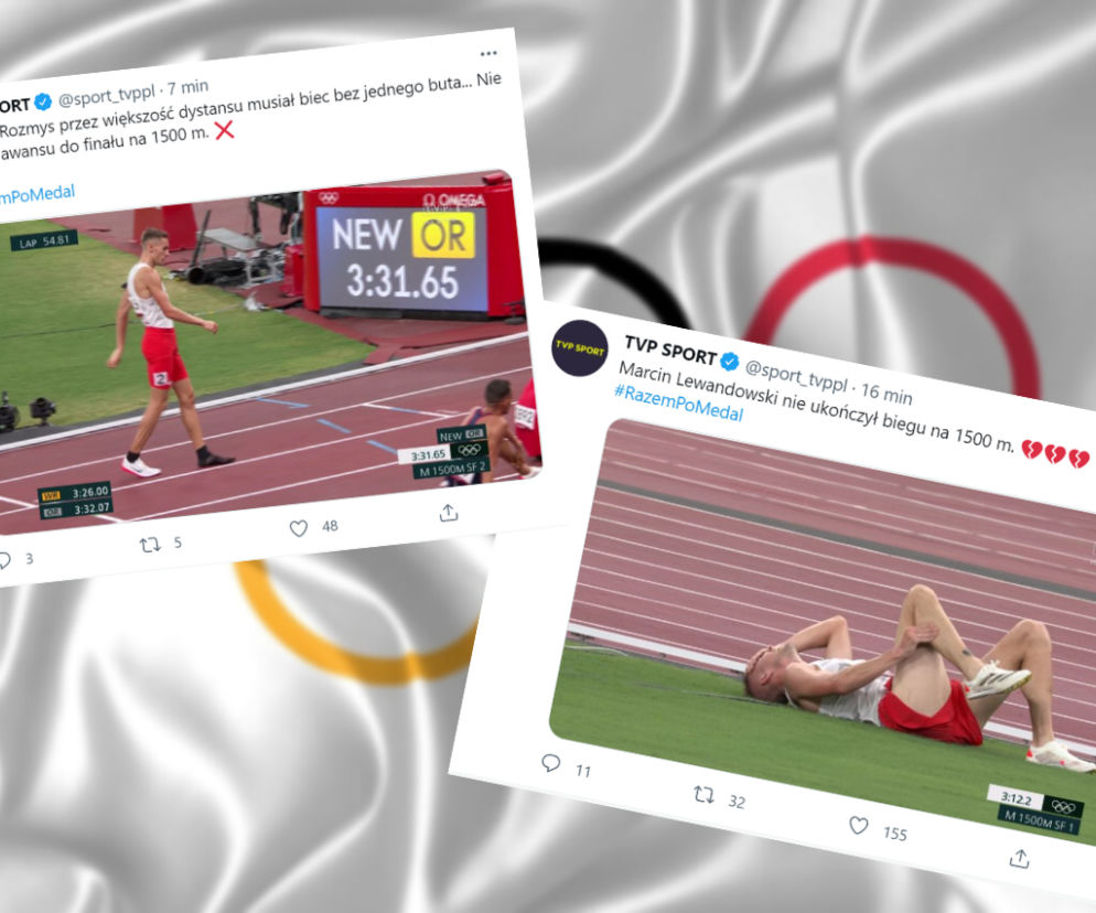 Olimpiada Tokio. Dramat Polaków w biegu na 1500 metrów. Lewandowski z kontuzją. Rozmys biegł bez buta!