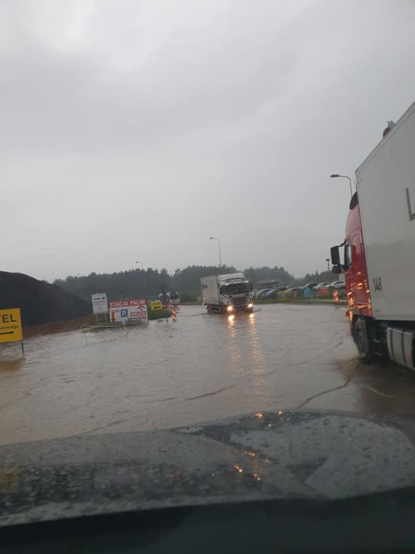 Białystok. Ulewa nad miastem 21.08.2019