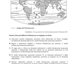 Matura 2018 - Geografia poziom rozszerzony. Arkusze egzaminacyjne