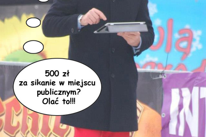Pijany poseł Rybakowicz sikał na staromiejskim rynku w Bydgoszczy