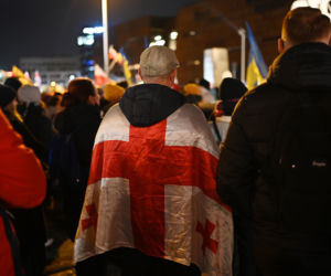 Solidarni z Ukrainą. Wielki wiec w Gdańsku