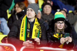 GKS Katowice - Legia Warszawa: Zdjęcia kibiców z meczu 21. kolejki PKO BP Ekstraklasy