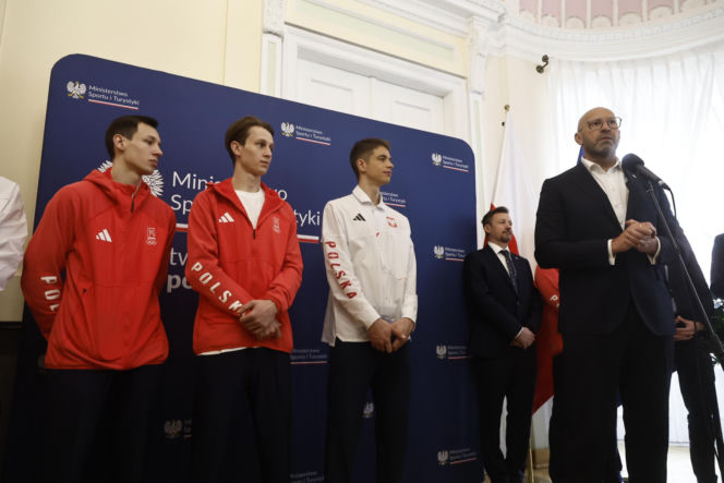 Kacper Tomasiak, Władimir Semirunnij i inni na spotkaniu u Ministra Sportu