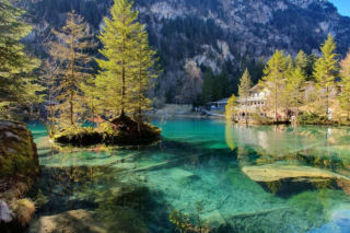 Blausee Jezioro w Szwajcarii