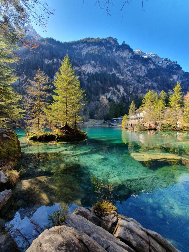 Blausee Jezioro w Szwajcarii