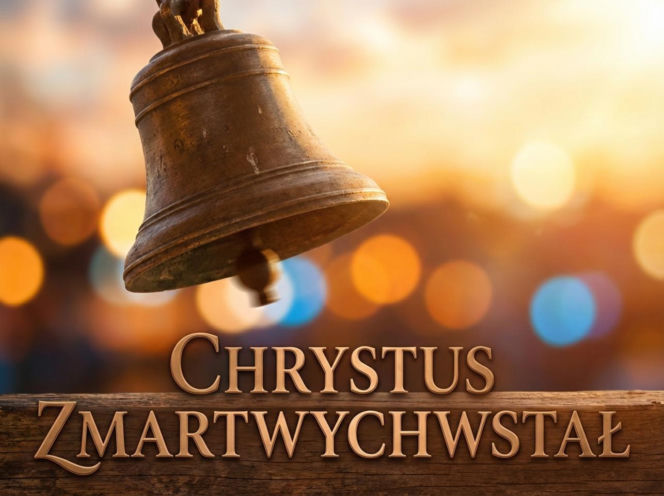 Religijna kartka na Wielkanoc