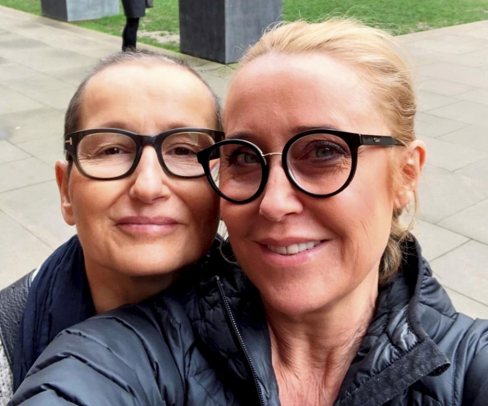 Agata Młynarska z przyjaciółką