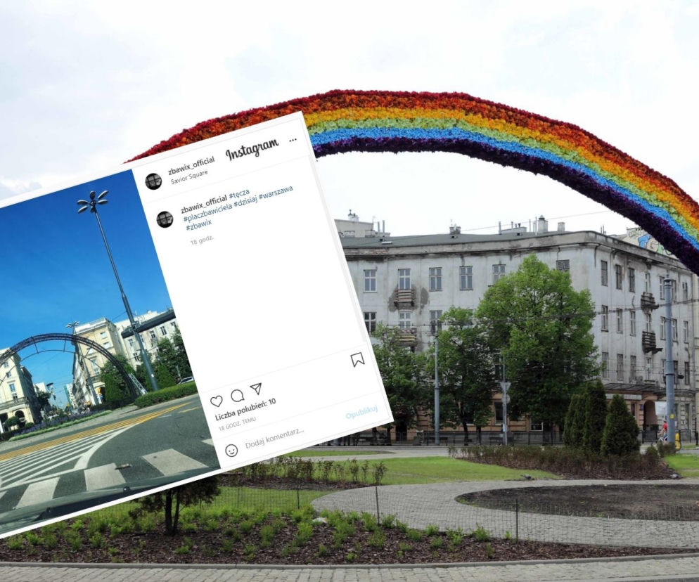 Tęcza na Placu Zbawiciela