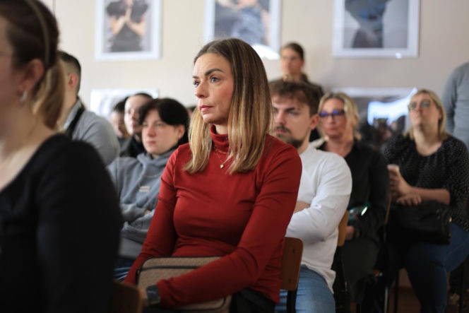 Mariusz Kędzierski na spotkaniu w Grudziądzu