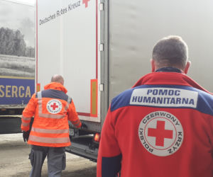 Niemiecka pomoc dla Ukraińców dotarła do Lublina [GALERIA]