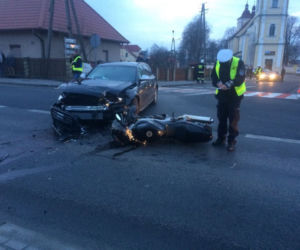 Podkarpacie: Nietrzeźwy motocyklista ranny w wypadku