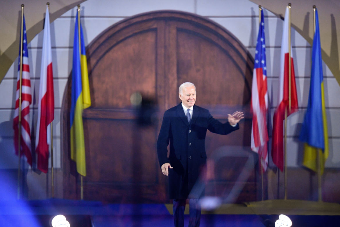 Wystąpienie Joe Bidena w Arkadach Kubickiego w Warszawie