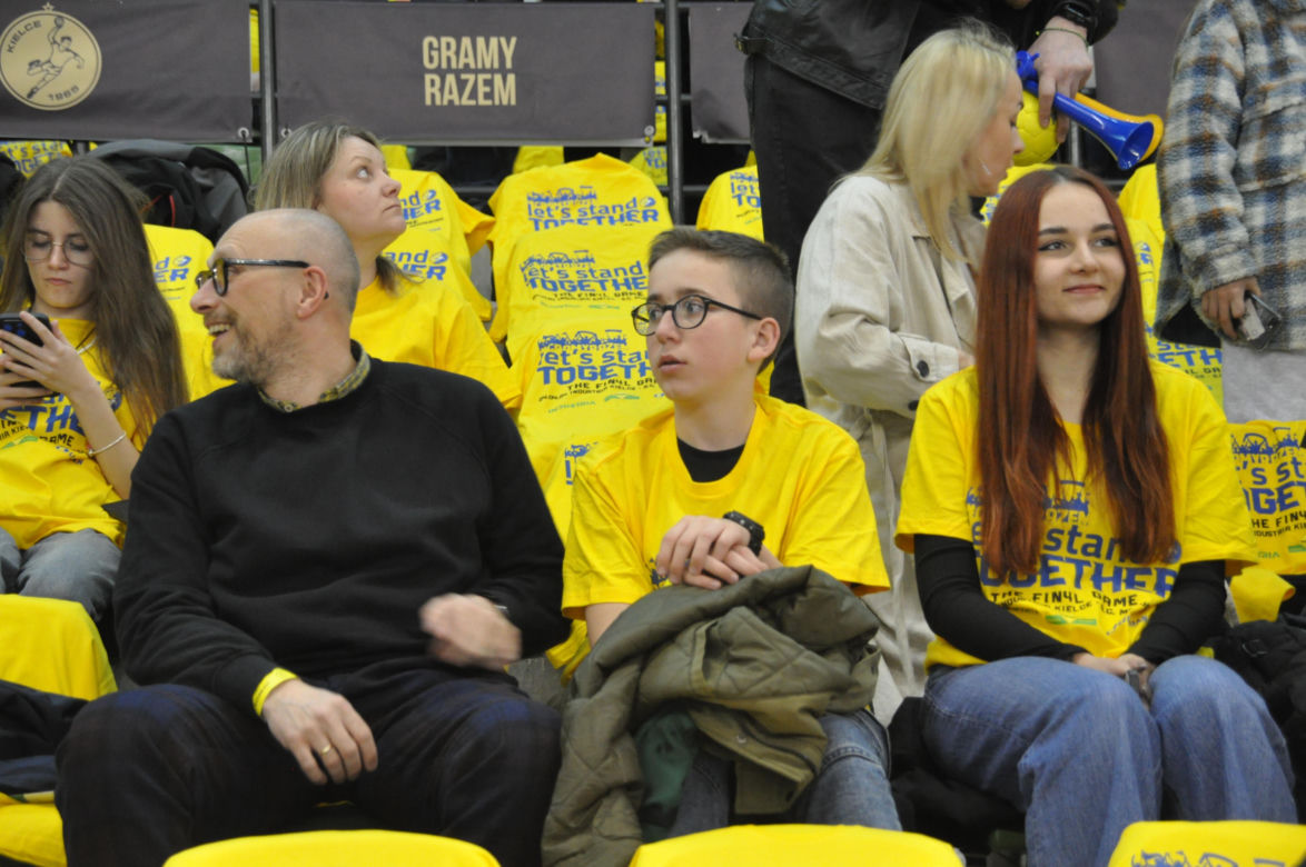 Kibice na meczu Industria Kielce - SC Magdeburg
