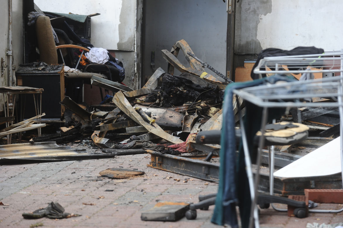 Spłoną hostel w Piasecznie. Strażacy znaleźli zwęglone ciało