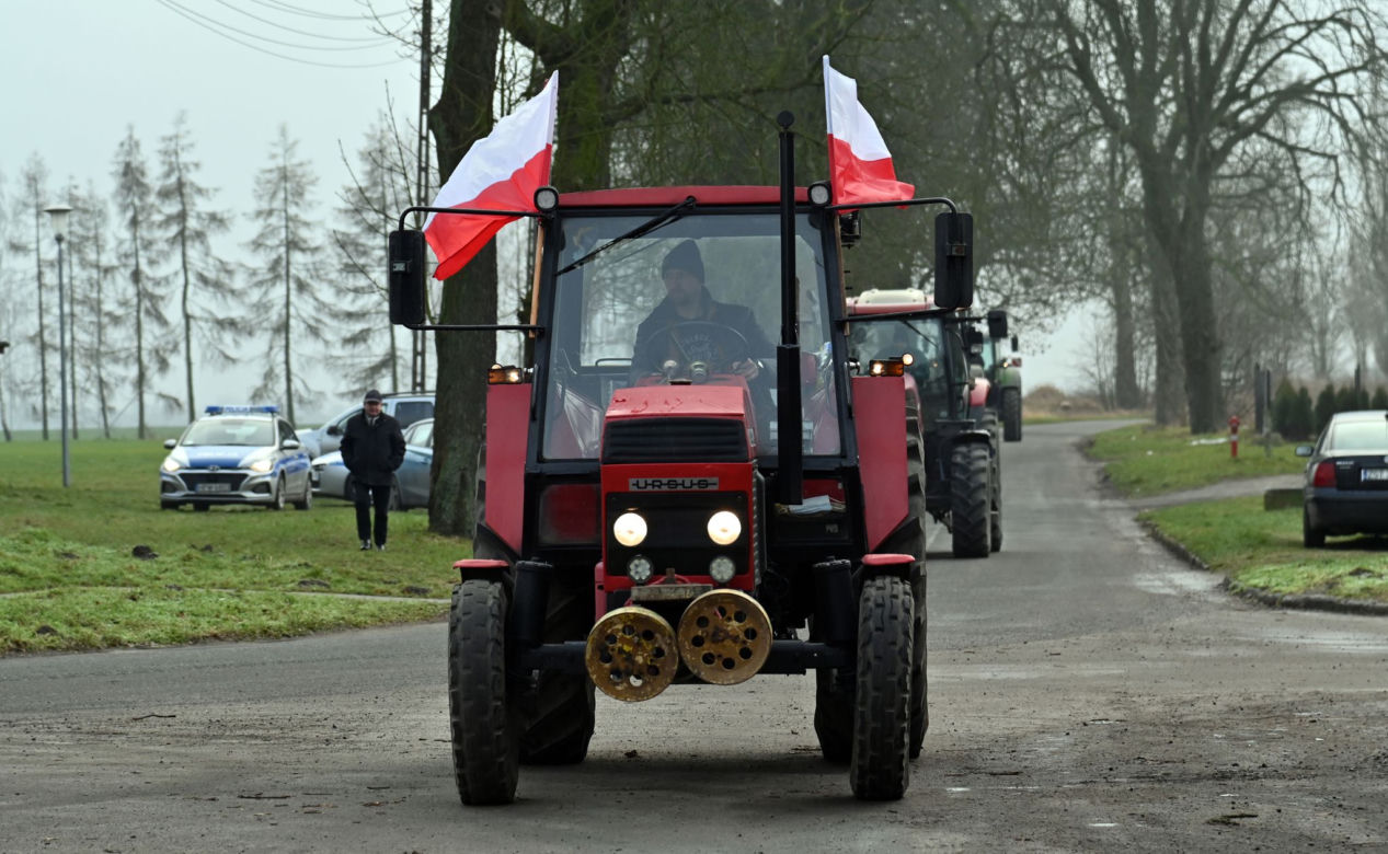 Protesty rolników na drogach województwa zachodniopomorskiego