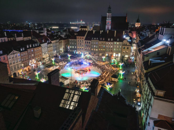 Świąteczna iluminacja 2025/2026 w Warszawie