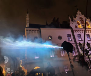Rzeszów. Pokaz laserowy na Rynku [ZDJĘCIA]