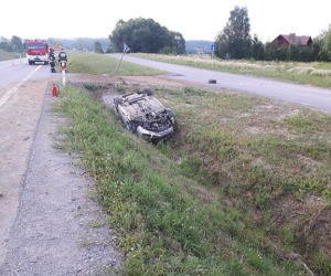 Dachowanie audi w Brzozowie na Podkarpaciu