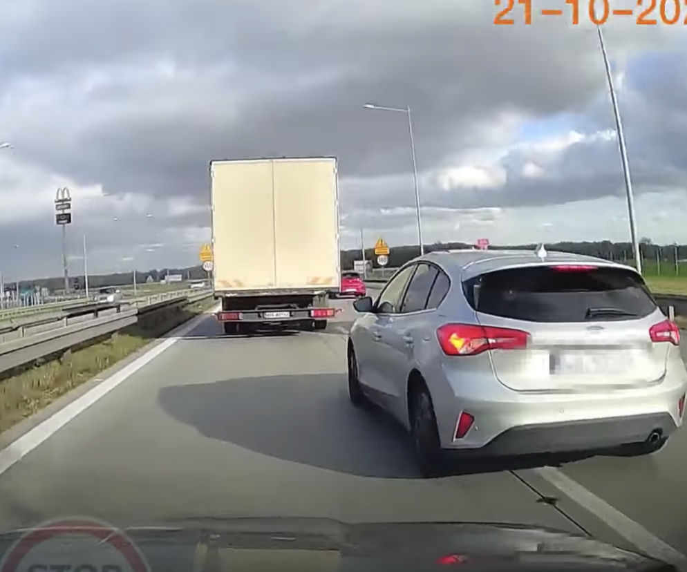 Kierowca Forda jechał jak narwaniec