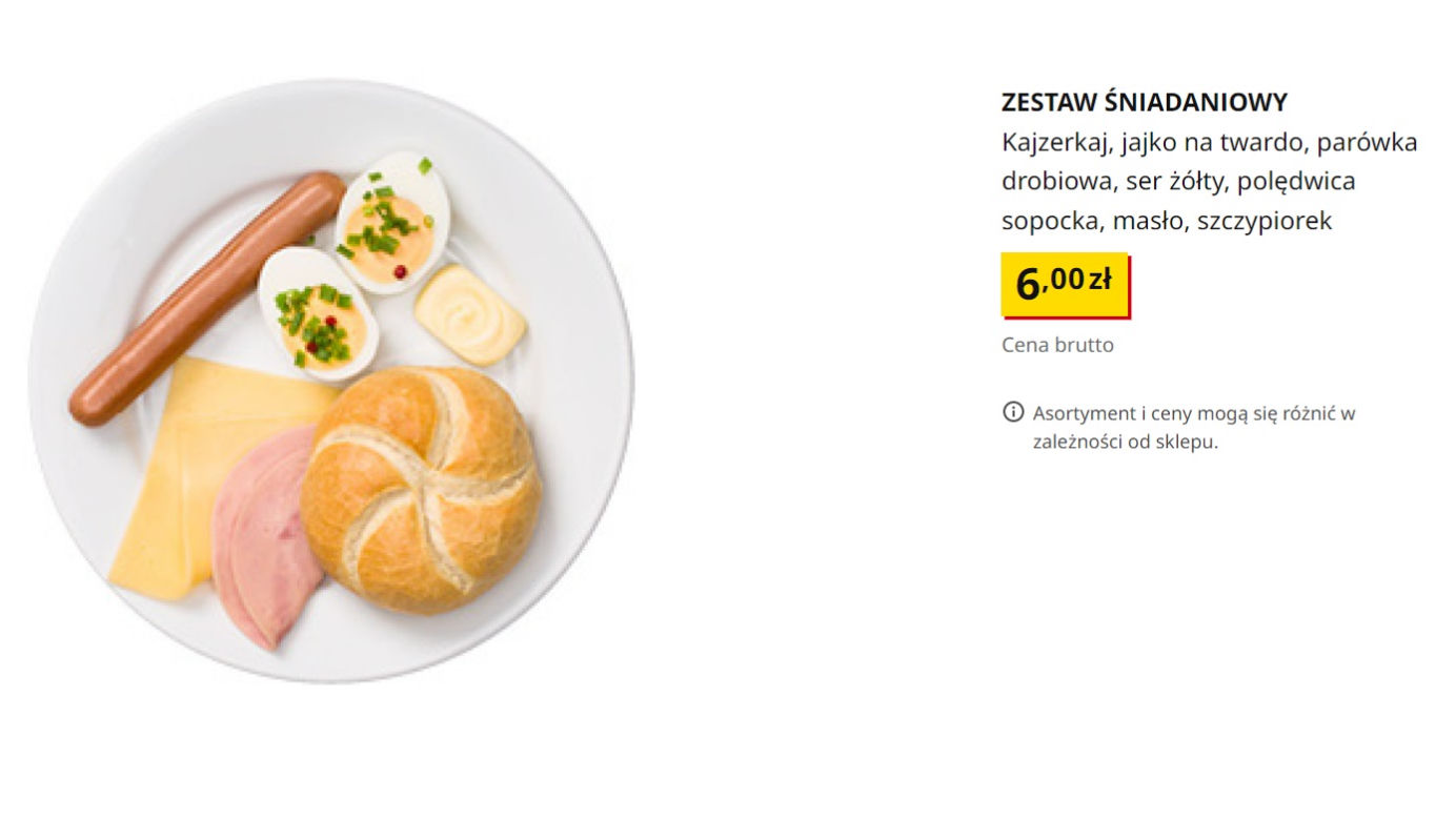 Zestaw śniadaniowy