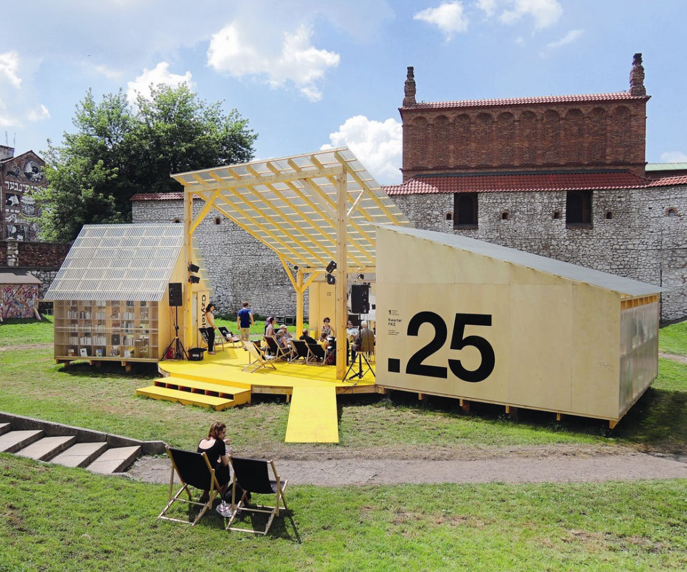 Pawilony festiwalowe na krakowskim Kazimierzu