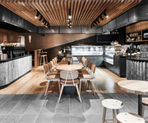 Wnętrze restauracji w stylu modern