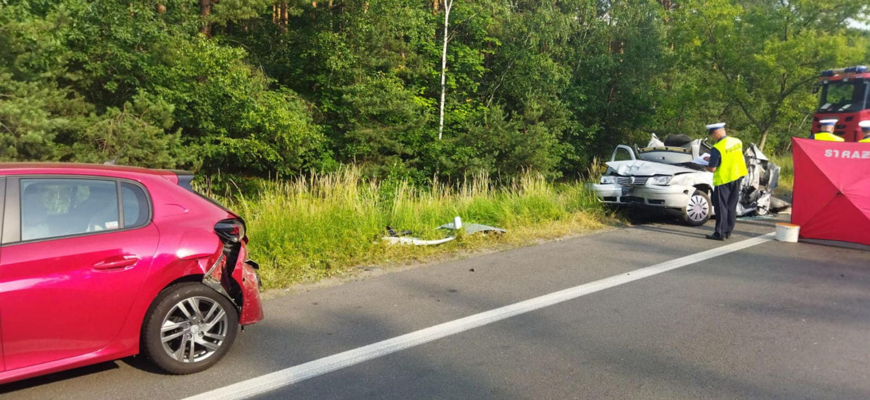 Tragiczny wypadek na S1 w Dąbrowie Górniczej. Huknął w auta stojące w korku