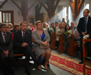 Pierwsza miłość. Seweryn (Mirosław Kropielnicki), Kazanowa (Elżbieta Romanowska), Bartek (Rafał Kwietniewski