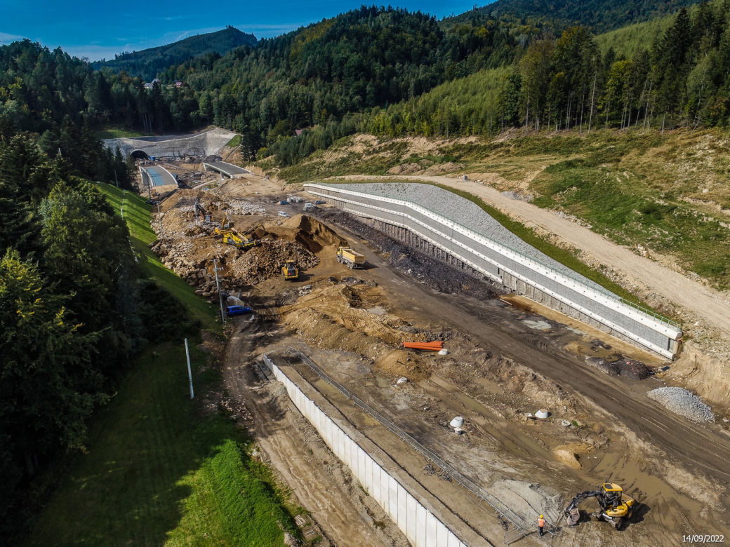 Budowa trasy S1 w Beskidach