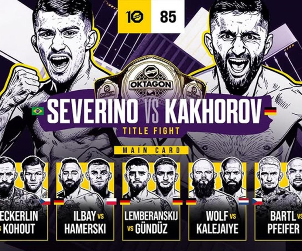 Wielka gala MMA z Polakiem. OKTAGON 85: Transmisja na żywo, gdzie oglądać i karta walk