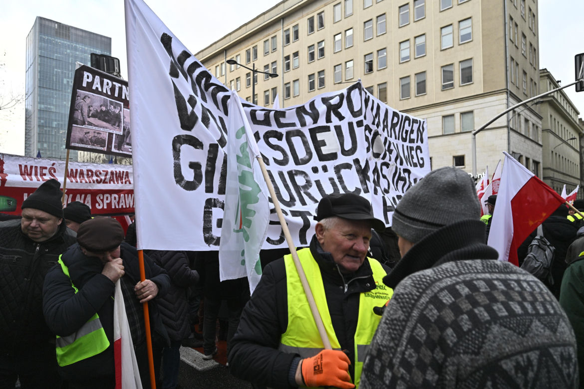 Protest rolników w Warszawie (3.01.2025)