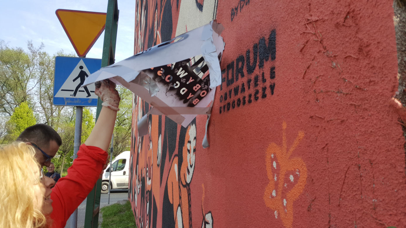 Odsłonięto nowy mural "Bydgoszcz otwarta i tolerancyjna"