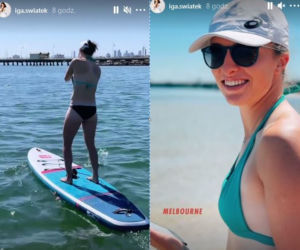 Iga Świątek w bikini na plaży w Melbourne