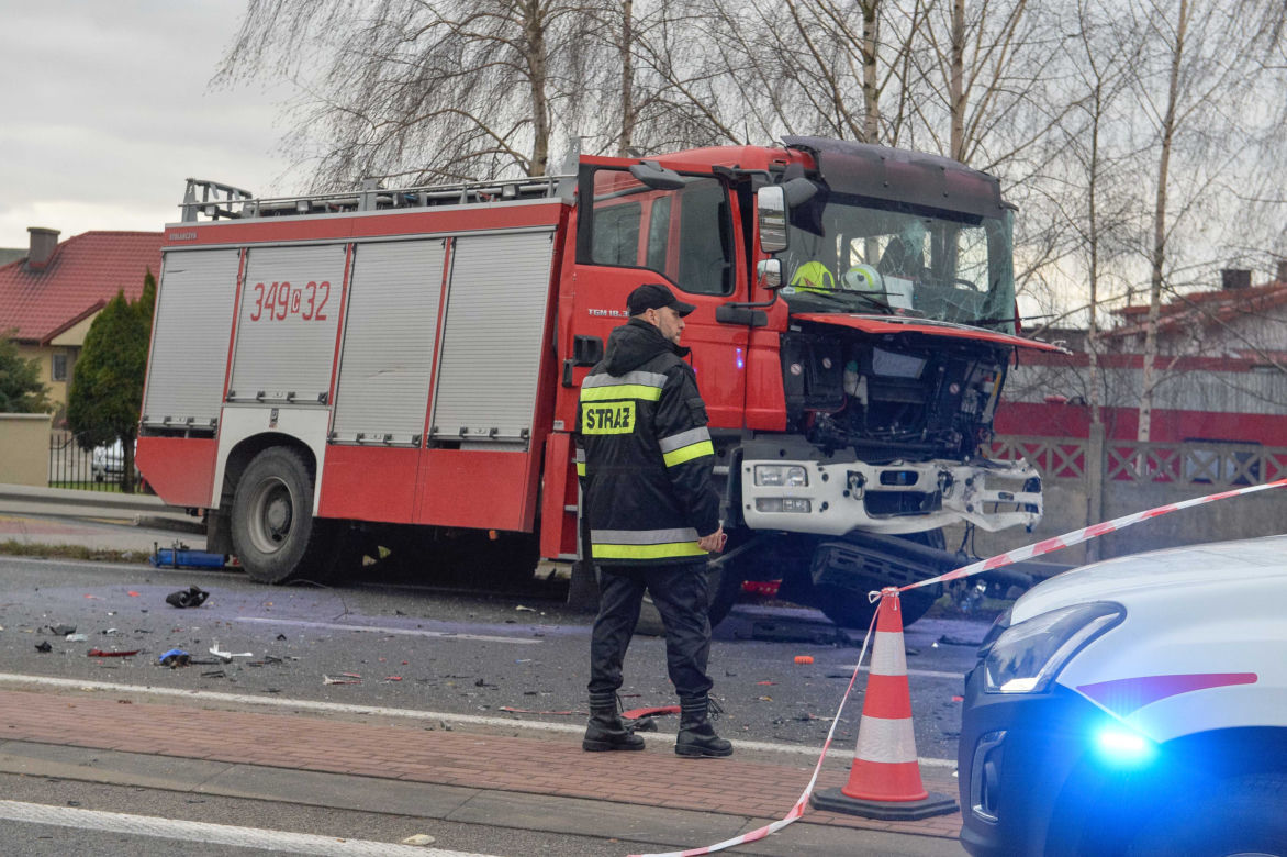 Zginęli w wozie strażackim chwilę po tym jak wyjechali z remizy