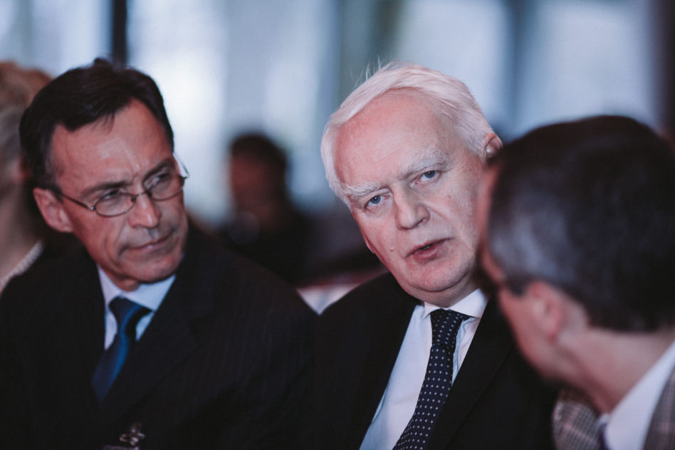 Warsztaty Urban Lab, SARP oddział Warszawa; po lewej Ambasador Szwajcarii Lukas Beglinger, w centrum Olgierd Dziekoński - Sekretarz Stanu w Kancelarii Prezydenta RP