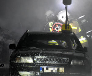 Eksplozja w warsztacie samochodowym
