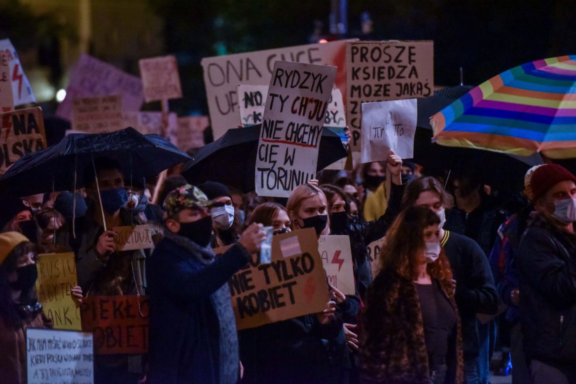 Protesty we Toruniu