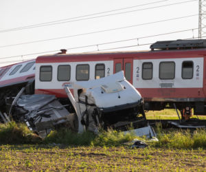 Wypadek na przejeździe kolejowym