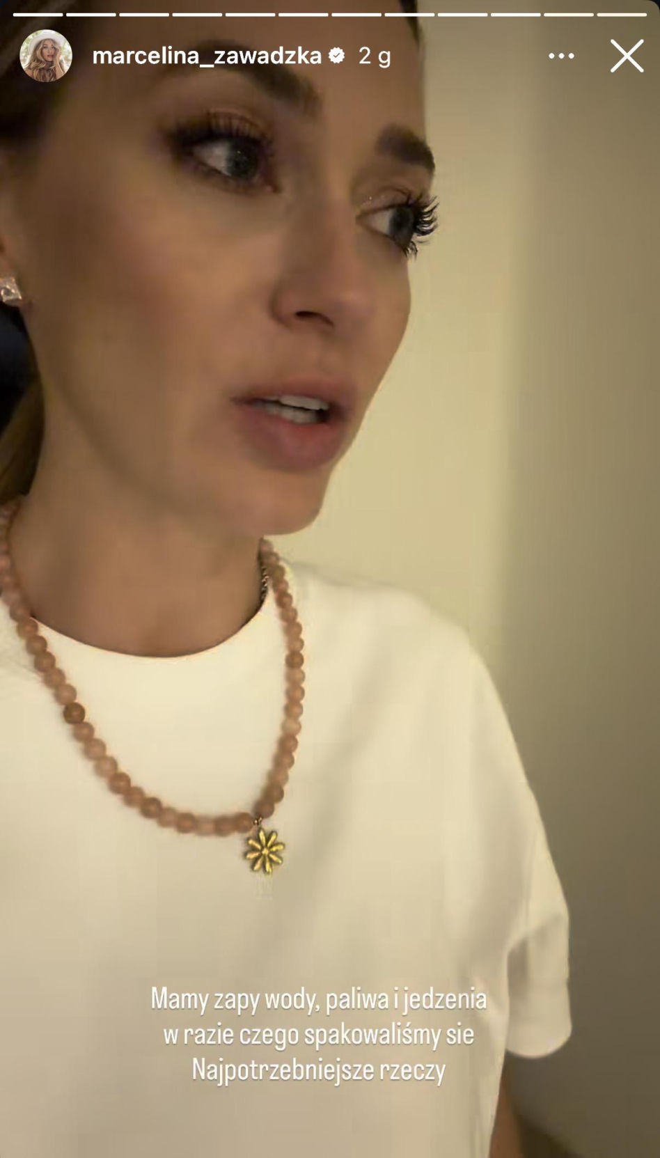 Marcelina Zawadzka w bombardowanym Dubaju
