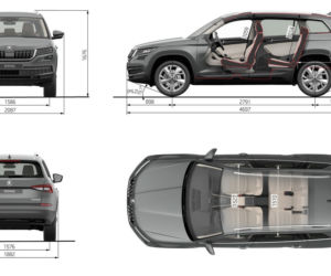 Skoda Kodiaq - wymiary nadwozia