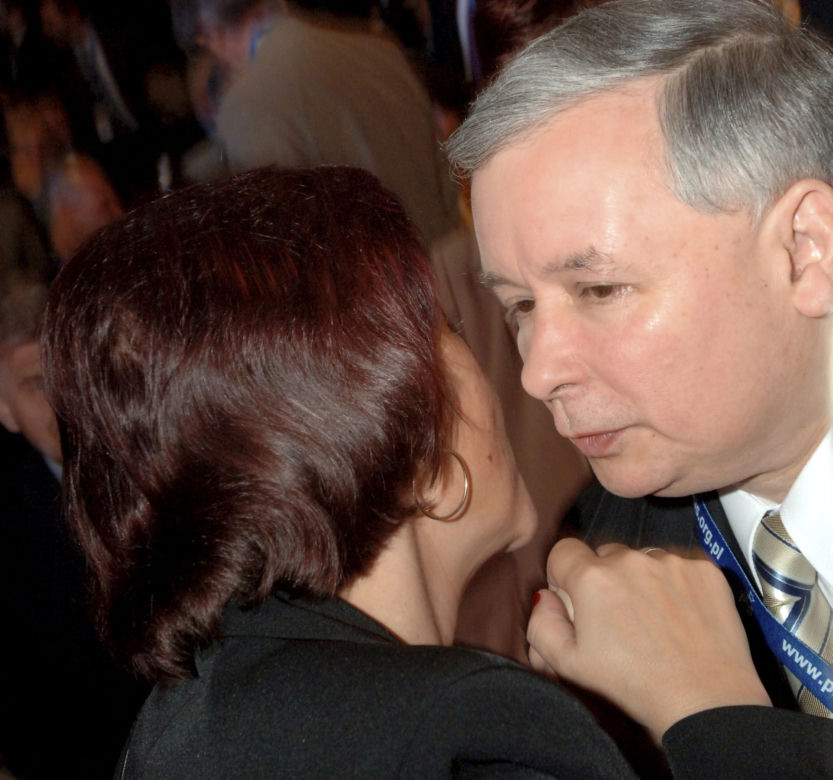 Barbara Skrzypek, Jarosław Kaczyński. 2006r.