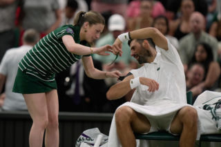 Kontrowersyjny żart Novaka Djokovicia na Wimbledonie. „Przepraszam, jeśli ją wystraszyłem”