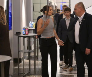 Iga Świątek i Daria Abramowicz na konferencji