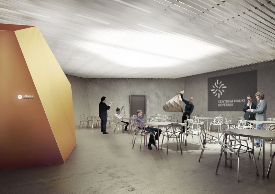 Projekt strefy wejścia głównego i strefy wejścia do Planetarium w Centrum Nauki Kopernik