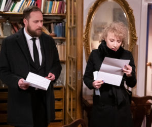 Na Wspólnej odc. 3091 po wakacjach 2020. Beata (Katarzyna Ptasińska), Paweł (Grzegorz Kwiecień)