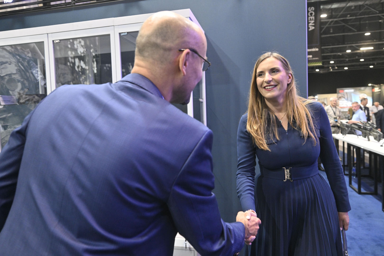 Magdalena Sobkowiak-Czarnecka podczas Warszawskich Targów Obronnych w Expo XXI