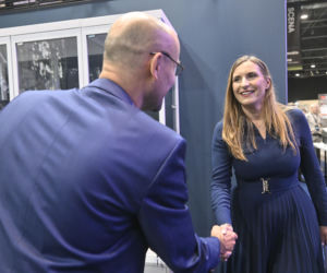 Magdalena Sobkowiak-Czarnecka podczas Warszawskich Targów Obronnych w Expo XXI