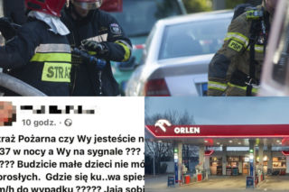Straż Pożarna czy wy jesteście normalni, budzicie małe dzieci - kuriozalny wpis po wycieku gazu na stacji paliw w Sławkowie