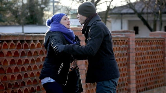 M jak miłość odc. 1220. Tomek (Andrzej Młynarczyk), Joasia (Barbara Kurdej-Szatan)